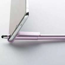 2PCS Multifunctional Phone Stand Gel Pens - Random Color - Colorful Clickable Student Study Pens Office Stationery Signature Pens Water-Based Pens - A - View 5