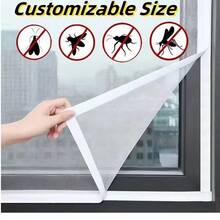 Summer Style, Minimalist White Design. Mosquito Nets Available In Multiple Sizes. Uses 2cm Adhesive Tape, Window Screen, Curtain Mosquito Net, Screen Door, Mesh, Window Insect Screen. - Screen Windows - View 38