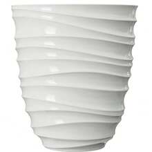 Round White Plastic Planter|16"*16"*18", Durable Lightweight Plant Container For Indoor & Outdoor Greenery Arrangements - 預設 - 查看 7