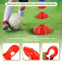 12/36pcs Football Training Cones Agility Markers, Sports Training Equipment, Suitable For Football Basketball Speed Training, Footwork Drills, Coordination Training, Field Training, Obstacle Markers, Suitable For Instruction, Fitness Training And Sports Training Classes - Multicolor - View 3