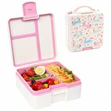 1 pieza Caja Bento Dividida a Prueba de Fugas, Contenedor Portátil para Almacenar Snacks, Caja de Almuerzo Reutilizable Caja de Snacks - Multicolor - Ver 14