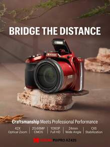 Kodak AZ425 旅遊攝影 長焦相機 2068萬畫素 42倍光學變焦 24mm廣角 BSI CMOS 3吋螢幕 輕巧攜帶 - 查看 2