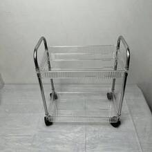 1pc Transparent Acrylic Storage Cart, Suitable For Kitchen, Living Room, Bedroom, Multi-Tier Rolling Storage Rack, Mobile Transparent Storage Shelf, Small Cart, Can Be Used To Store Cosmetics, Bedroom Bookshelf, Living Room Snacks, Multi-Tier Storage Rack, Bathroom Outdoor Decor - Transparent - View 7