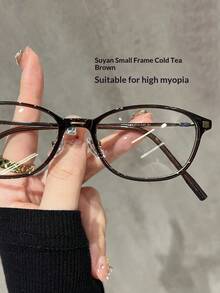 1 Pair Women's Minimalist Decorative Glasses, High-Definition Transparent Lenses, Y2K Retro Style, Suitable For Daily Wear, Reading And Commuting Office - Clear - View 6