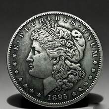 1pc Vintage Embossed Various Years American Statue Of Liberty 40mm Silver Commemorative Coin, Random Delivery - Multicolor - View 24