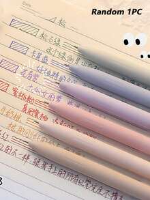6支裝混色中性墨水筆 辦公用品 原子筆 黑筆 彩色鉛筆 返校季 - 預設 - 查看 15