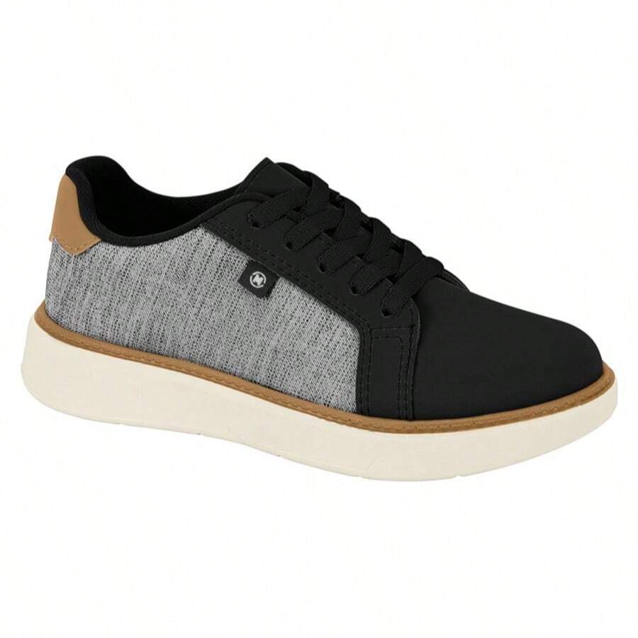 Tênis Infantil Menino Molekinho ref. 2861.203 - Preto/Caramelo - Visão 1