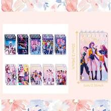 K-Pop New 100PCS Cartoon Notebook K-Pop Cute Anime Figure Image Portable Spiral Notebook 24 Page - Multicolor - View 2