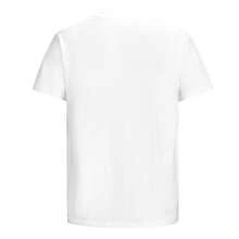 2026 Primavera/Verano Nueva Camiseta de Manga Corta con Cuello Redondo para Mujer con Estampado de Interacción de Gato Calicó y Mariposa, Top Casual de Estilo Vintage Desgastado, Ropa de Muj - Blanco - Ver 2