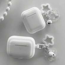 1個 矽膠一體式星星耳機保護套 適用於 AirPodPro 3 Pro2 Airpod3 Airpods2 1 Airpod4 - 白色 - 查看 2