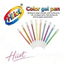 Morandi Color Gel Pens, Multi-Color Large-Capacity Fine Tip Straight Liquid Pens, Quick-Dry Smooth Ink For Notes & Drawing. Back To School Essentials & Daily Office Supplies For Art And Mind Mapping - Colored Pens - View 2