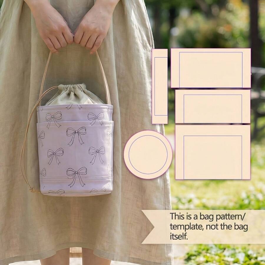 Knitting Bag Sewing Patterns,1:1 Scale Basic Women's Handbag Sewing Patterns,Stylish Handbag Sewing Patterns,Handmade Bag Crafting Sewing Patterns,The Perfect Gift Choice For Beginners And Sewing Enthusiasts - Knitting Bag Sewing Patterns - View 1