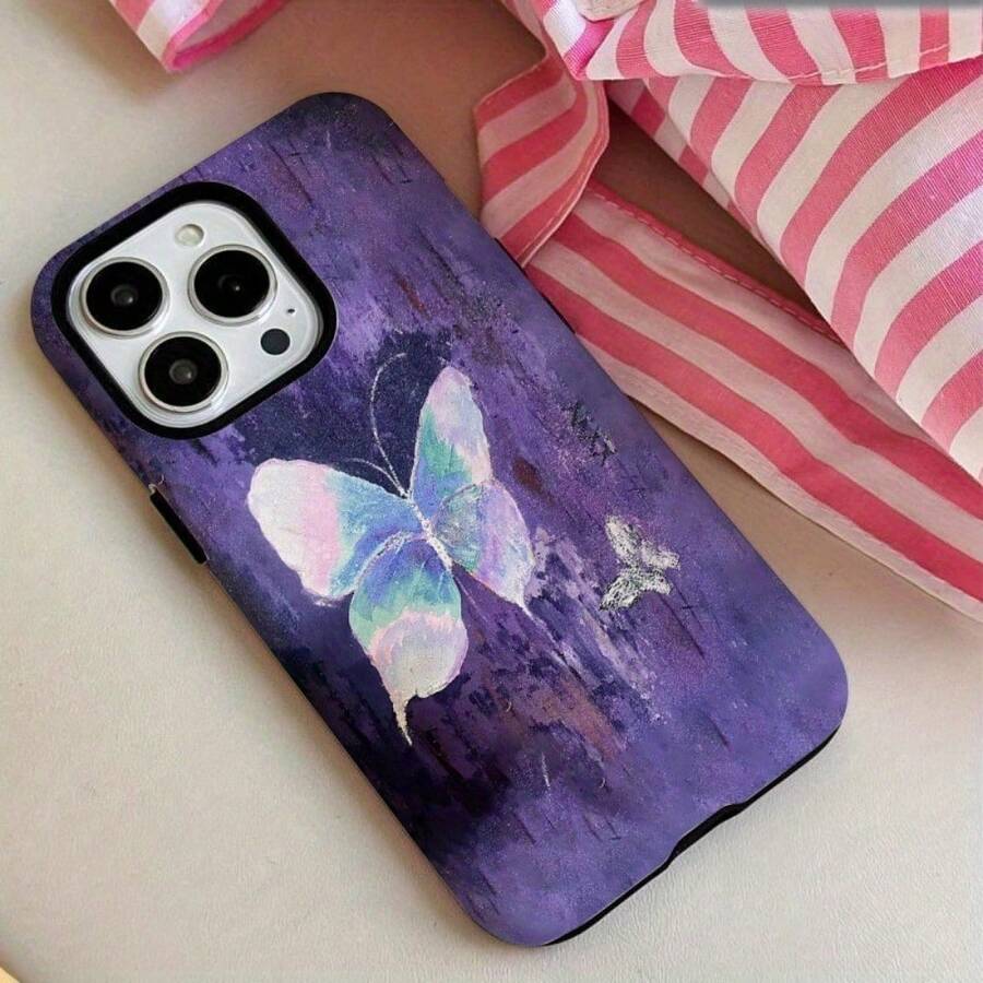 Una elegante funda para teléfono no incluye un cordón ni un soporte. Película protectora 2 en 1 - Protección duradera, resistente a golpes y elegante - Compatible con 16, 15, 14, 13, 12, 11, Plus, Pro,, el regalo de cumpleaños perfecto para amigos. - Agujero grande dos en uno - Ver 1