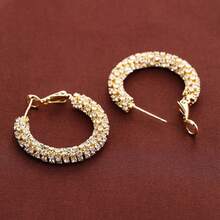 1 Pair Exquisite Polka Dot Inlaid Cubic Zirconia Women's Earrings Suitable For Daily Wear - Multicolor - View 8