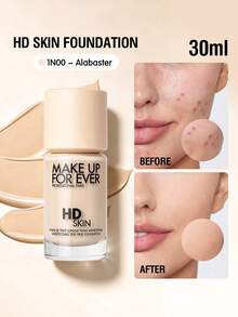 MAKE UP FOR EVER HD Radiance Foundation - 1N00 - Ivory White - 30ML - 1.01fl.Oz. - 1N00 - 查看 1