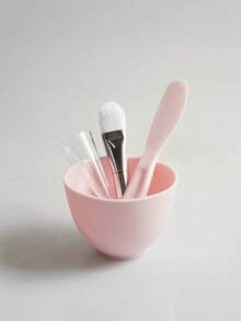 Silicone Face Mask Bowl And Brush Set, Soft Mask Mud Mixing Tool For Beauty Salon, DIY Skincare Kit - Multicolor - View 10