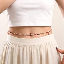 Cadena de Cintura Estilo Bohemio, Collar de Cadena Corporal Brillante para Mujer - 2# - Ver 2