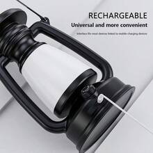 Charging Decoration Atmosphere Light Retro Horse Light Led Desk Lamp Outdoor Camping Bar Light Table Light Lantern Home Decor - 彩色 - 查看 5