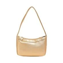 1pc Solid Color Minimalist PU Leather Women's Bag, Lightweight Zipper Closure Handbag, Versatile Shoulder Bag For Girls' Daily Use - one-size - View 13