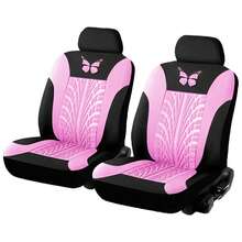 9pcs/4pcs Universal Butterfly Pattern Embroidered Car Seat Covers - Polyester Fabric, All Seasons Applicable, Airbag Compatible, Hand Washable - Suitable For Sedans, 4pcs Set Includes 2 Seats & 9pcs Set Includes 5 Seats Options) - ZYT5 - View 13