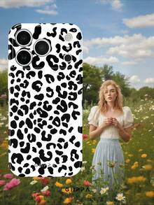GIIPPA Casing Ponsel Motif Leopard Hitam, Kompatibel dengan iPhone 17, 16, 15, 14, 13, 12, 11, PRO MAX - Hitam - View 5