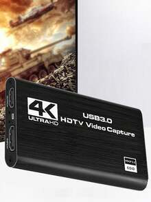 This Capture Card Integrates Audio And Video Capture Functions, Equipped With A Microphone, Supports 4K HDTV Loop Output, Can Record 1080p 60fps Video, Suitable For Gaming, Live Streaming, Video Conferencing, As Well As Switch, PS, OBS, Cameras And PCs. (Before Purchasing, Please Ensure Your Device Specifications Support High-Definition TV Connection.) - Black - View 14