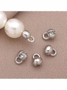 10-100pcs 18K Gold Plated Brass Shell Shaped Bead Caps Embossed Bead Ball Chain Connectors Clasps, Jewelry Making DIY Accessories - Multicolor - View 14