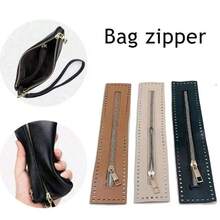 3/4Pcs PU Zipper With Needle Holes - Black, Brown, Beige Crochet Bag Accessories, Suitable For DIY Wallets And Sewing Crafts, Wallet Straps, DIY Wallet Making - Multicolor - View 3