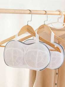 Saco de Lavagem de Sutiã Anti-Emaranhamento, Saco de Lavagem de Lingerie de Malha Fina com Zíper, Saco de Proteção de Roupa Íntima Diária para Máquina de Lavar Doméstica, Saco de Lavagem de Roupas de Malha Respirável que se Ajusta ao Corpo, Saco de Lavagem de Roupa Íntima Feminina - Vários estilos - Visão 4
