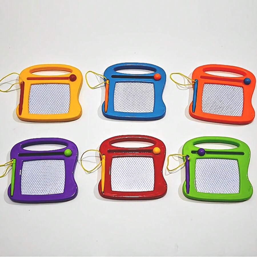 Mini Magnetic Drawing Boards For Kids - Erasable Doodle Sketch Pads, Ideal For Birthday Parties & Gifts, Mixed Colors, Plastic,Random Color - Mixed Colors - View 1