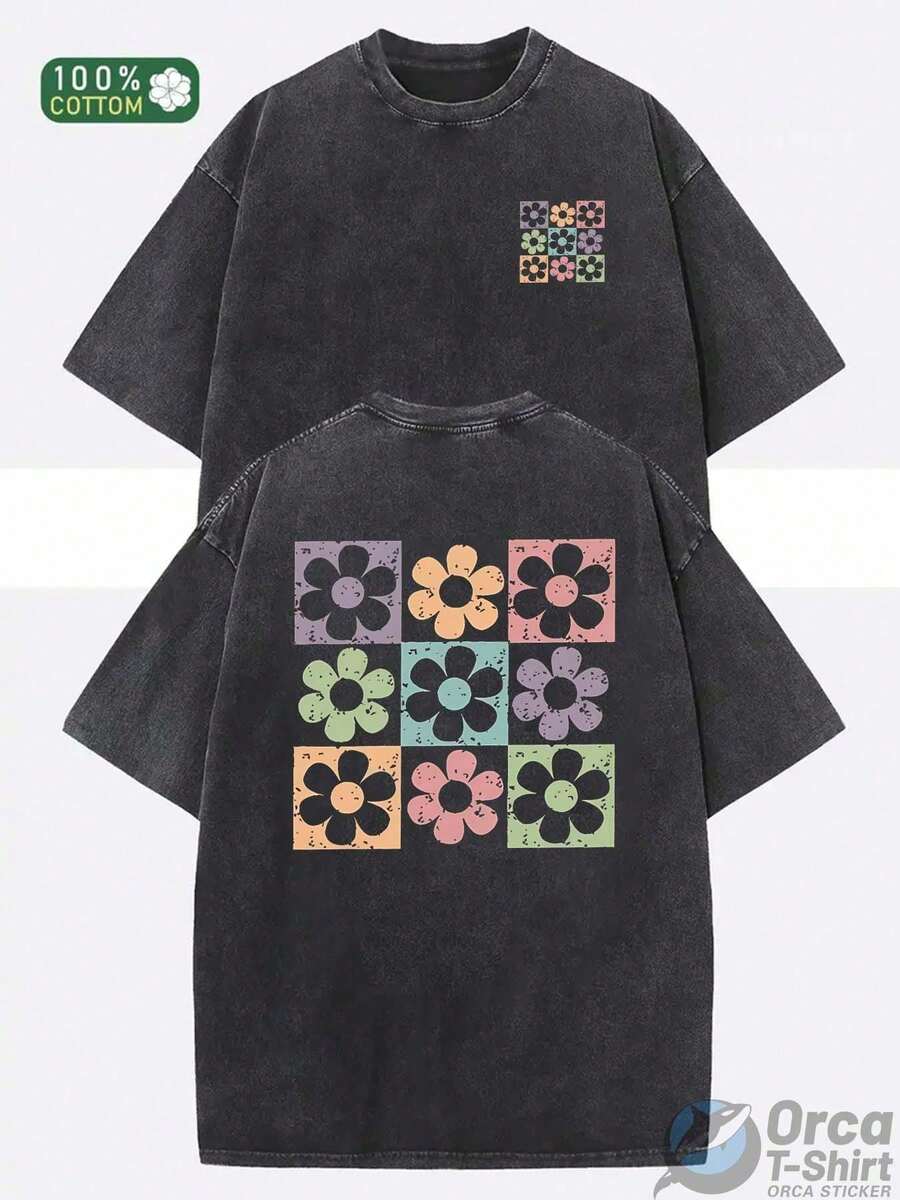 High Quality, Machine Washable, Suitable For Both Men And Women, With A Good Thickness For Summer T-Shirts, Outdoor Leisure, And Holiday Gifts. Gifts For Mom - 黑色 - 查看 1