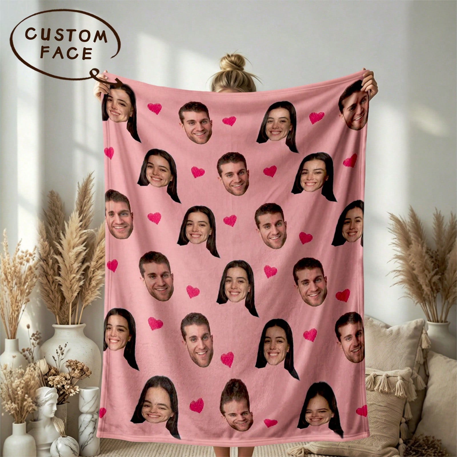 Pieza Manta personalizada con foto, adecuada para cama / sofá / interior / exterior, regalo de Navidad, regalo para amigos, regalo familiar, regalo d
