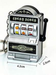 Mini Fruit Slot Machine Keychain, Creative Handheld Game Fidget Toy, Stress Relief Lucky Charm Pendant For Bag Backpack, Novelty Party Gift - Multicolor - View 8
