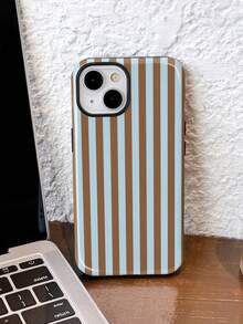 Una funda de teléfono eleganteNo incluye cordón ni soporte. Minimalista. Funda de Teléfono Minimalista con Rayas Azules y Azul Claro, Patrón Vertical a Rayas, 1 pieza, Minimalista, Artístico, Colorido, Patrón a Rayas Brillante, 2 en 1, Funda Rígida de Cobertura Total, Compatible con/11/12/13/14/15/16/17, Profesional, MaxSpring, Funda de Regalo,, Versión Internacional, Sin Versión para el Hogar, Funda de Regalo de Cumpleaños - Multicolor 21 - Ver 1