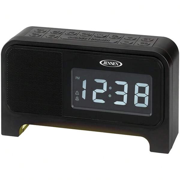 Jensen JCR-350 Soothing Sounds Digital Clock Radio With Night Light