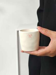 1/3/6 Stücke Schleife Keramik Kaffeetassen, europäischer minimalistischer Keramiktassen, handgehaltene Tassen, Espressotassen, Latte Kaffeetassen, Wassertassen, Party Nachmittagstee Tassen, Keramiktassen, Safttassen, Geschenktassen - mehrfarbig - Übersicht 9