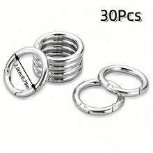 5/10/20/30 Buah Pengait Kunci Pegas Paduan Logam, Buka/Tutup Sekali Klik, Anti-Hilang, Gantungan Kunci, Kait Ransel, Tahan Aus, Anti Karat, Pelepasan Cepat - Beraneka warna - View 41