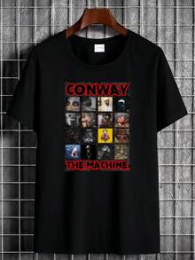Camiseta Gráfica de Conway The Machine - Mercancía Oficial - Negro - Ver 1