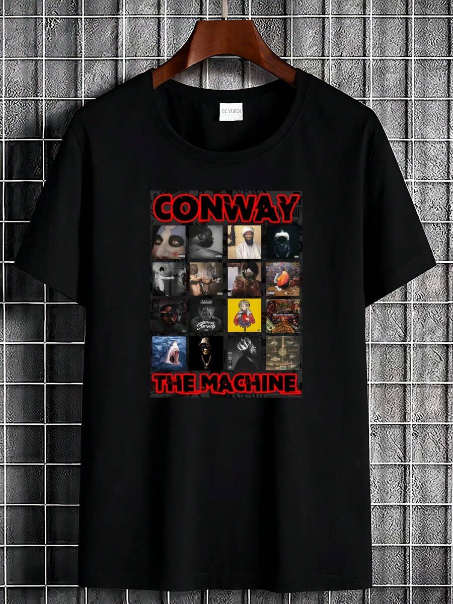 Camiseta Gráfica de Conway The Machine - Mercancía Oficial - Negro - Ver 1