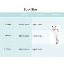 5/1 Pair Girls Mid-Calf Socks, Cute Pink Heart Design, Suitable For All Seasons Daily Wear, Back To School Socks, Gift, New Year - Multicolor - View 8