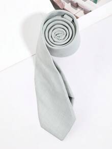 1PC Men's Fashion Casual Solid Color Tie Suitable For Daily Campus Party Workplace Matching - Multicolor - View 4