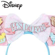 Disney Colorful Tulle Bow Headband, Ice Cream Dessert Patchwork Sequin Ear Accessories, Park Travel Outfit Hair Accessory - View 6