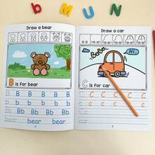 Lachilly Letter Directional Drawing Practice Book A-Z, Drawing, Tracing And Writing Worksheets, Preschool Handwriting Practice Workbook For Kids, 28 Pages - Multicolor - View 6