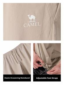 CAMEL CROWN 男士徒步登山裤，防风、防水、防静电，适合春夏季节的休闲运动裤，多功能口袋设计 - 松露灰 - 查看 4