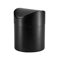 Thùng rác mini để bàn 1.3L bằng kim loại màu đen mờ nắp lật, phù hợp cho phòng ngủ, bàn cạnh giường, quà tốt nghiệp, phụ kiện nhà bếp, trang trí phòng, đồ dùng ngày lễ, trang trí nhà cửa, quà tặng giáo viên - nhiều màu - Xem 10