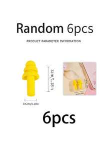 1/3/6/12 Pairs Waterproof Silicone Swimming Earplugs, Effective Noise Reduction, Random Color - Multicolor - View 3