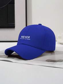 1pc Letter Print Baseball Cap, Classic Casual Fashion Vintage Style, Soft Sweat-Absorbing Band, Adjustable Size, Lightweight Sun Protection, Versatile Retro Dad Hat, Suitable For Outdoor Sports, Daily Wear, Gatherings And Vacations, Unisex, Perfect Gift For Family And Friends - A - View 15