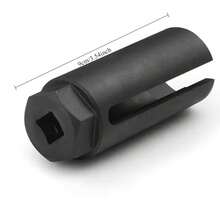 1 Universal Drive Automotive Oxygen Sensor Socket Wrench Disassembly Tool Professional Automotive Parts - Black - View 3