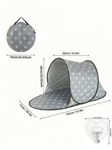 Quick Open Beach Tent UV Protection Sunshade Lightweight Beach Tent For Outdoor Adventure Beach Family Essential Music Festival Single Pack Instant Beach Tent Backyard Shade Sports Event Sunshade Emergency Sun Protection - A - View 7