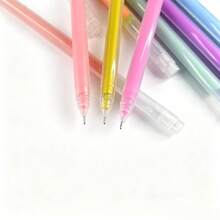 Morandi Color Gel Pens, Multi-Color Large-Capacity Fine Tip Straight Liquid Pens, Quick-Dry Smooth Ink For Notes & Drawing. Back To School Essentials & Daily Office Supplies For Art And Mind Mapping - Colored Pens - View 8